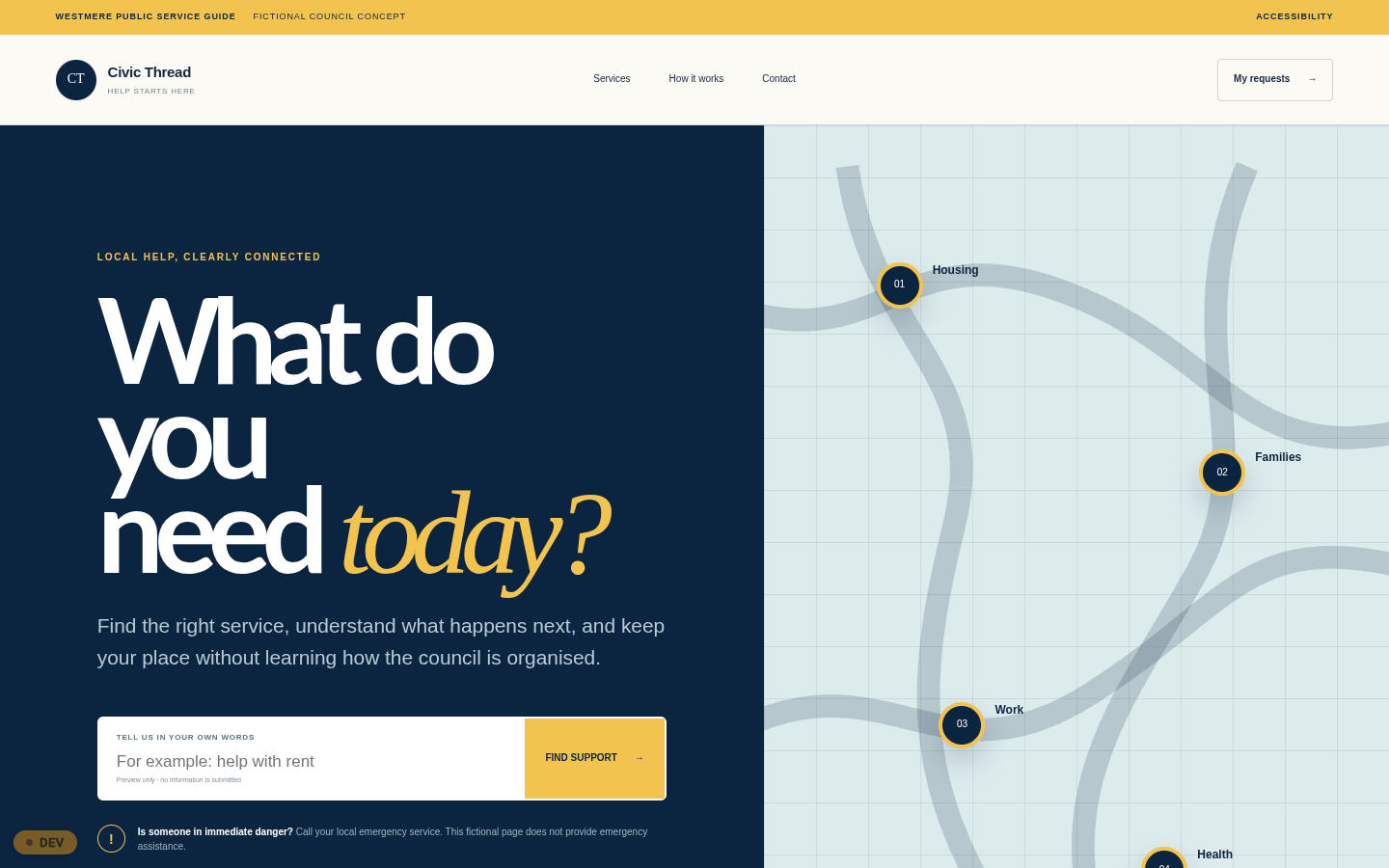 Civic Thread interface preview