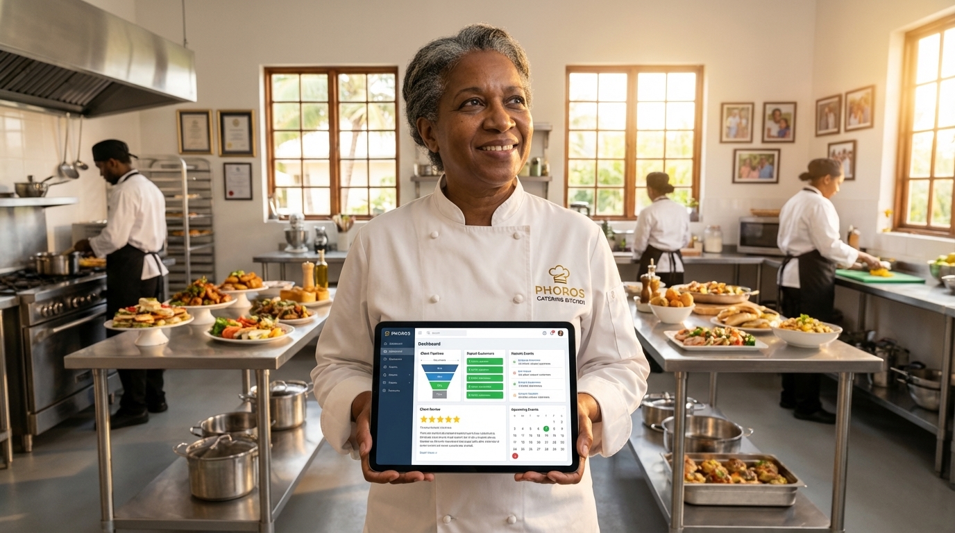 Thriving catering business one year later